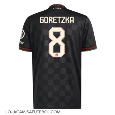 Camisa de Futebol Bayern Munich Leon Goretzka #8 Equipamento Alternativo 2025-26 Manga Curta Camisa de Futebol Bayern Munich Leon Goretzka #8 Equipamento Alternativo 2025-26 Manga Curta